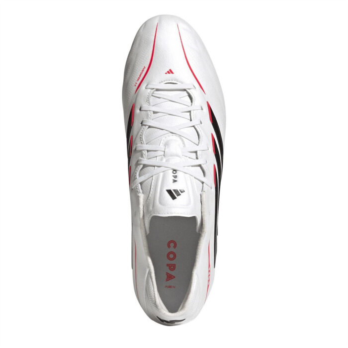 adidas Copa Pure IV Firm Ground Football Boots – Silver/Black – view 5