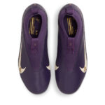 Nike Zoom Mercurial Superfly 10 Junior Firm Ground Football Boots – Purple/Ivory – view 6