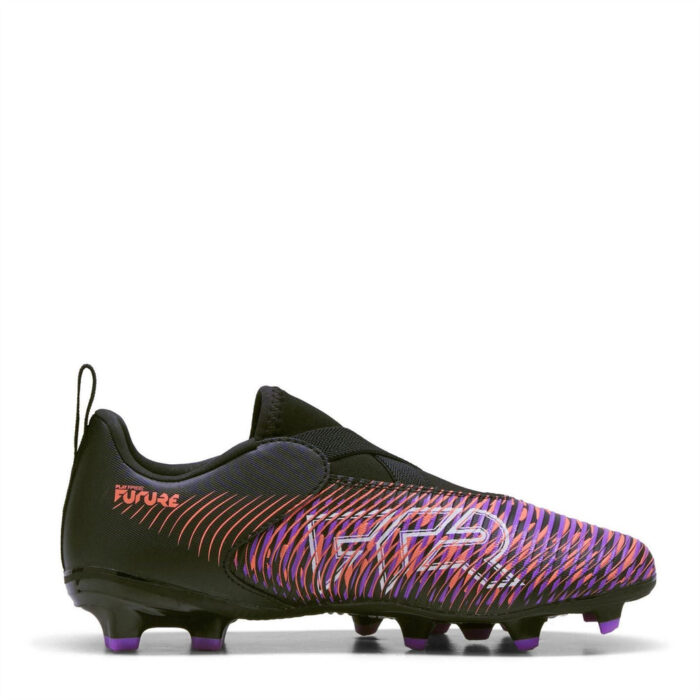 Puma Junior Firm Ground Football Boots – Puma Black. - Image 4