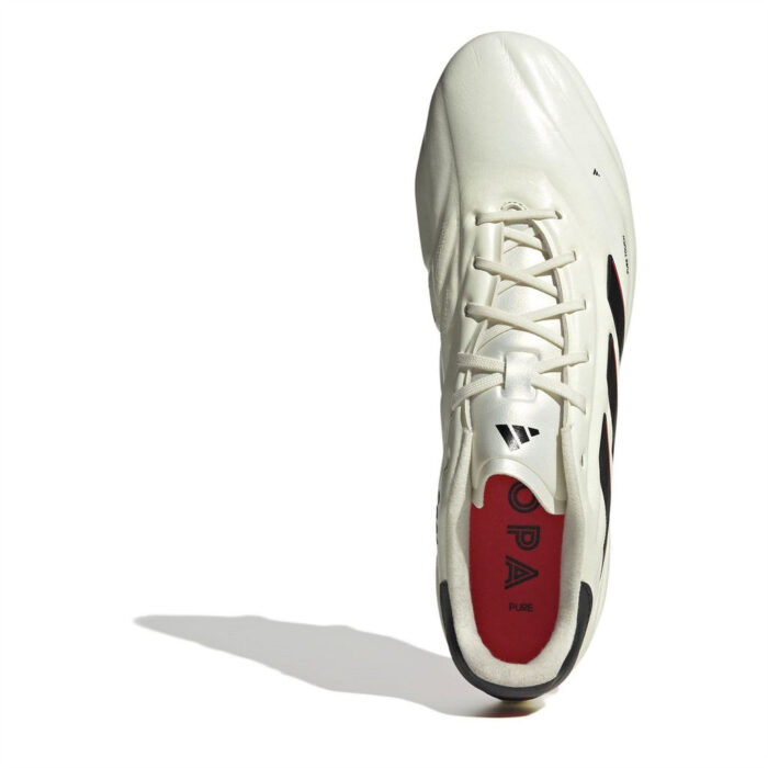 adidas Copa Pure Firm Ground Football Boots – White/Black/Red - Image 5