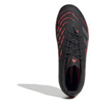 adidas Predator Junior Firm Ground Football Boots – Black/Grey – view 5