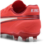 Puma King Firm Ground Football Boots – Red/White – view 5