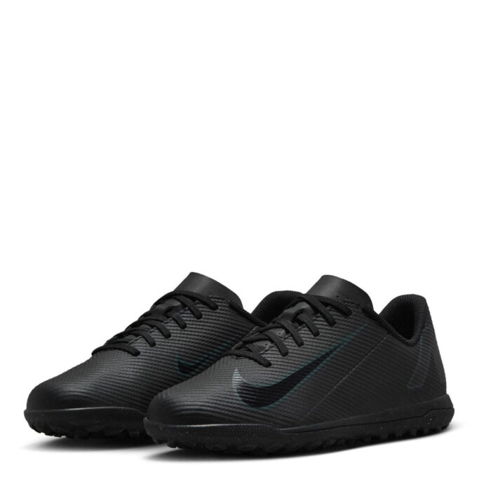 Nike Mercurial Vapor 16 Junior Turf Football Boots – Black/Green – view 4