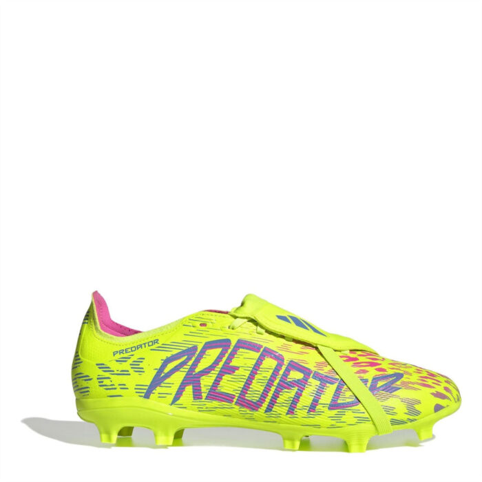 adidas Predator Firm Ground Football Boots – Yellow/Pink – view 8