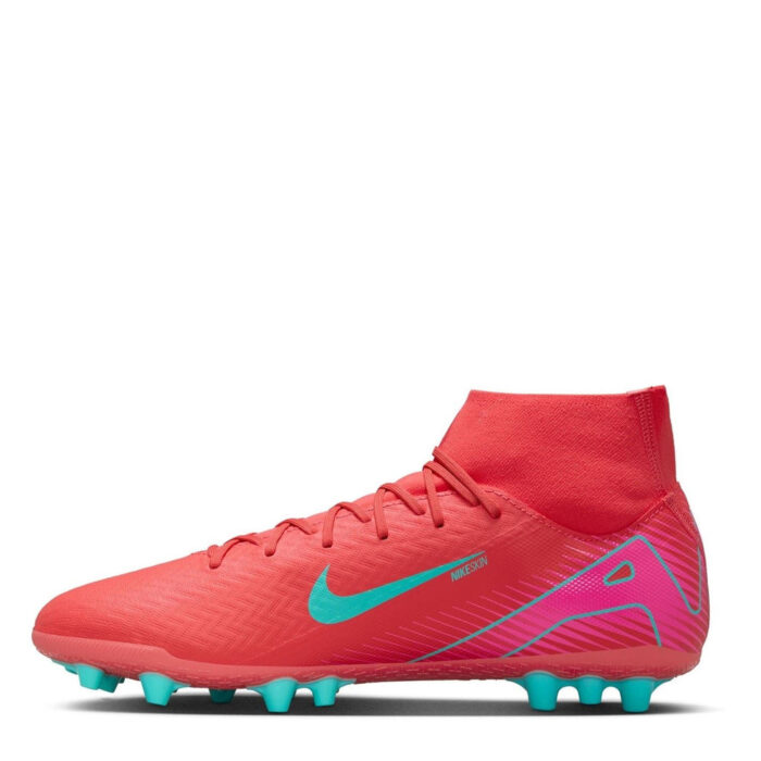 Nike Mercurial Superfly 10 Artificial Ground Football Boots – Red/Green – view 2