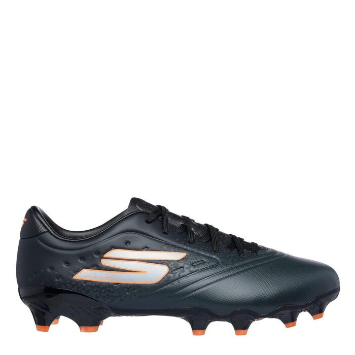 Skechers Razor Firm Ground Football Boots – Black/Orange - Image 3