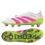 adidas Predator Soft Ground Football Boots – Wht/Pink/Lem – view 4