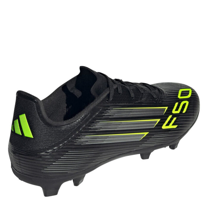 adidas F50 Firm Ground Football Boots – Black/Lemon - Image 4