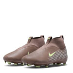 Nike Zoom Mercurial Superfly 10 Junior Firm Ground Football Boots – Plum/Silver - Image 4