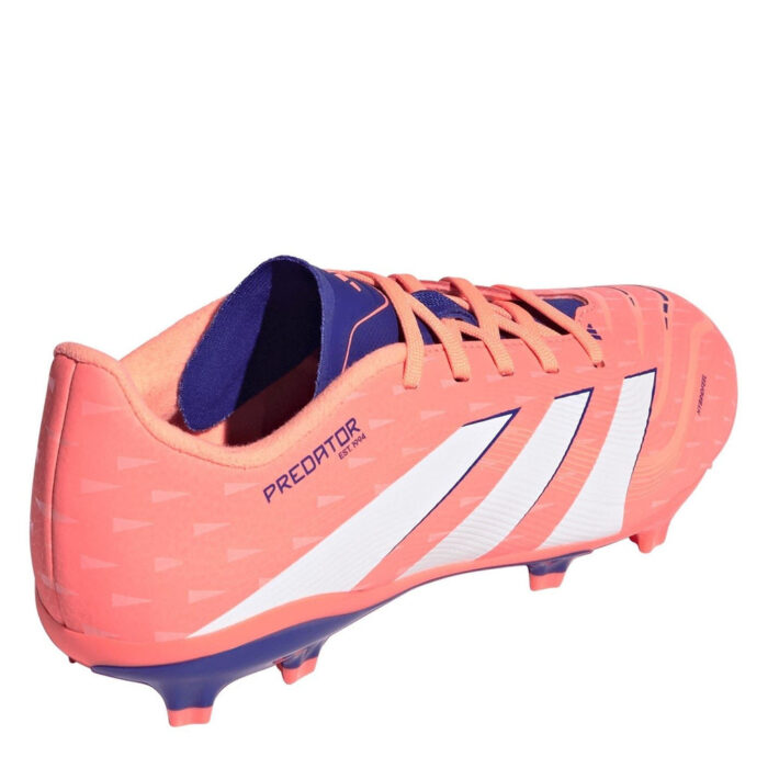 adidas Predator Junior Firm Ground Football Boots – Orange/White – view 4