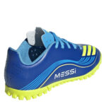 adidas F50 Messi Junior Turf Football Boots – Blue/Yellow - Image 3