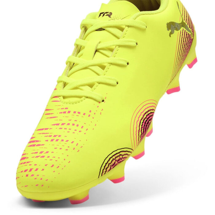 Puma Future 8 Junior Firm Ground Football Boots – Yellow/Black – view 6