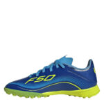 adidas F50 Messi Junior Turf Football Boots – Blue/Yellow – view 2