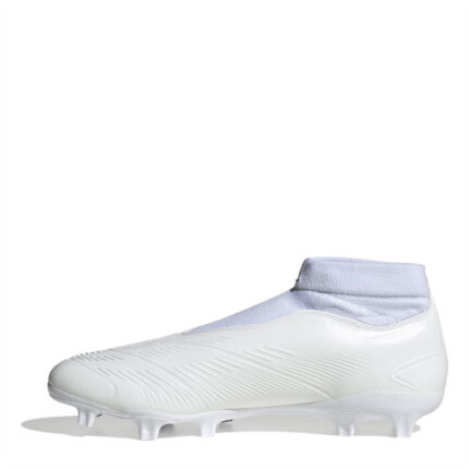 adidas Predator 24 Firm Ground Football Boots – White/Silver – view 2