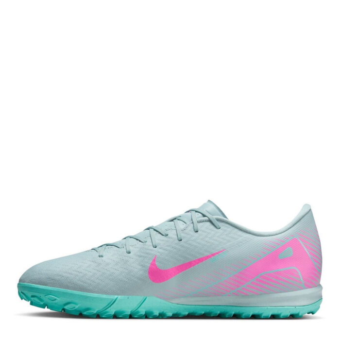 Nike Mens Zoom Mercurial Vapor 16 Turf Football Boots – Grey/Pink – view 2