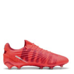 Puma King Firm Ground Football Boots – Red/White – view 4