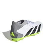 adidas Predator Edge.3 Junior Firm Ground Football Boots – Wht/Blk/Lemon – view 4
