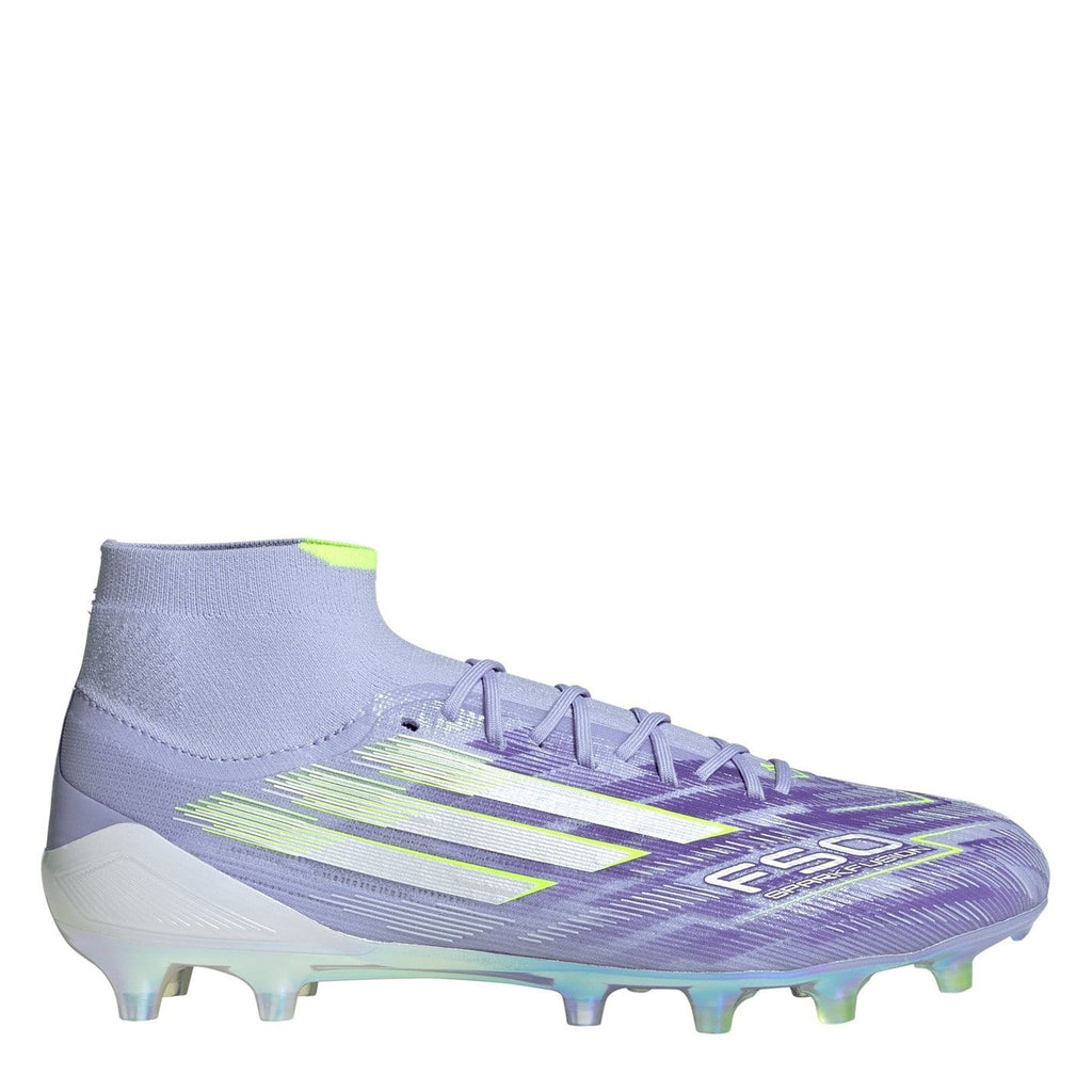adidas Womens F50 Sparkfusion Firm Ground Football Boots – Purple/Lemon adidas Womens F50 Sparkfusion Firm Ground Football Boots – Purple/Lemon