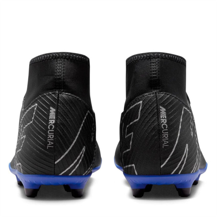 Nike Mercurial Superfly Firm Ground Football Boots – Black/Chrome – view 5