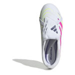 adidas Predator Junior Firm Ground Football Boots – White/Pink – view 5