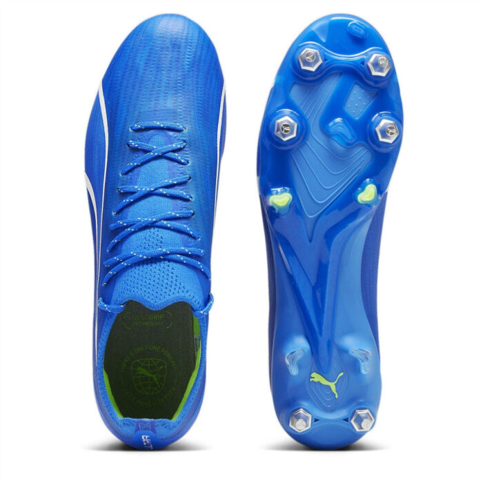Puma Ultra Ultimates.1 Soft Ground Football Boots – Blue/White – view 3