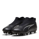 Puma Ultra Junior Firm Ground Football Boots – Black/White