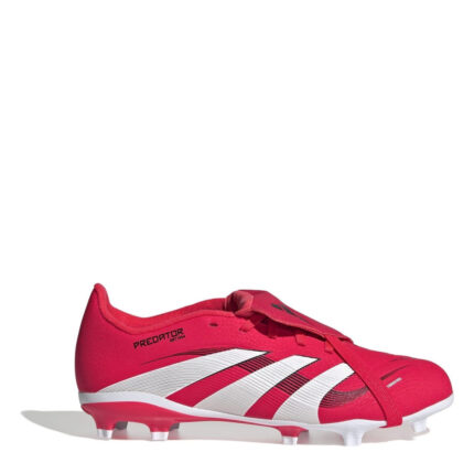 adidas Predator Junior Firm Ground Football Boots – Red/White