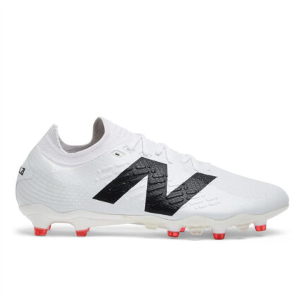 New Balance Tekela V4+ Firm Ground Football Boots – White/Black