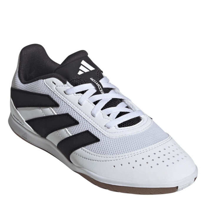 adidas Predator Junior Indoor Football Boots – White/Blk/Lemon – view 3