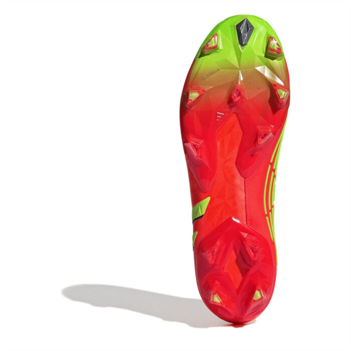 adidas Predator + Firm Ground Football Boots – Red/Green/Blk - Image 6