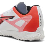 Puma Ultra Turf Football Boots – White/Black/Red – view 5