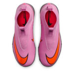 Nike Zoom Mercurial Superfly 10 Junior Turf Football Boots – Pink/Black – view 6