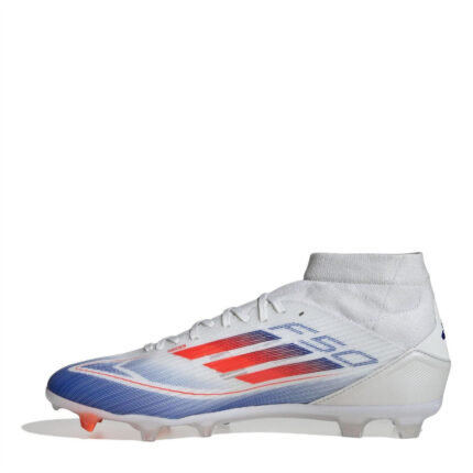 adidas F50 Firm Ground Football Boots – White/Red/Blue – view 2