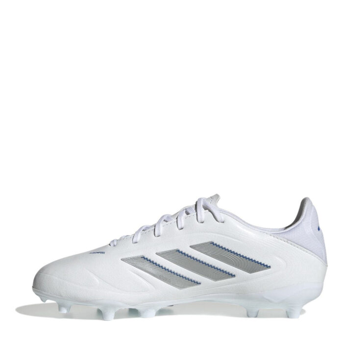 adidas Copa Pure 3 Junior Firm Ground Football Boots – White/Silver – view 2