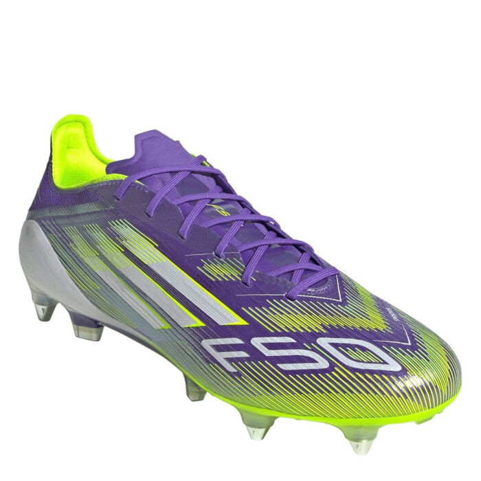 adidas F50 Soft Ground Football Boots – Purple/White – view 3