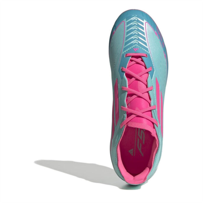 adidas F50 Junior Firm Ground Football Boots – .Blue/Pink – view 5