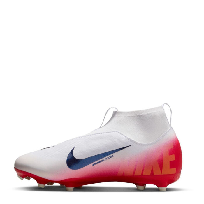 Nike Zoom Mercurial Superfly 10 Junior Firm Ground Football Boots – Red/Black – view 2