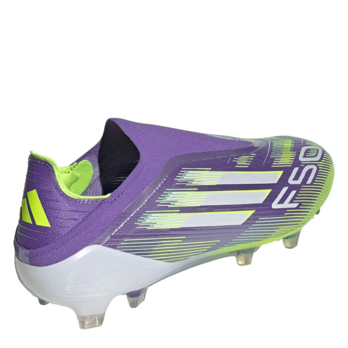 adidas F50 Firm Ground Football Boots – Purple/White – view 4