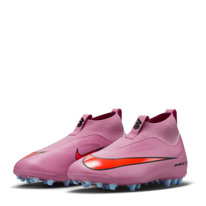 Nike Zoom Mercurial Superfly Junior Artificial Ground Football Boots – Pink/Black - Image 4