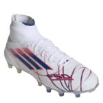 adidas F50 Sparkfusion Firm Ground Football Boots – White/Blue/Red – view 4