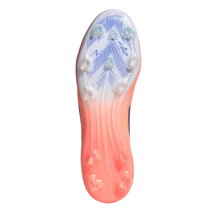 adidas F50 Firm Ground Football Boots – Orange/Blue – view 6