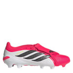 adidas Mens Predator Fold Over Tongue Firm Ground Football Boots – Red/Blk/White