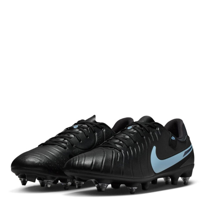 Nike Tiempo Legend 10 Soft Ground Football Boots – Black/Black – view 4