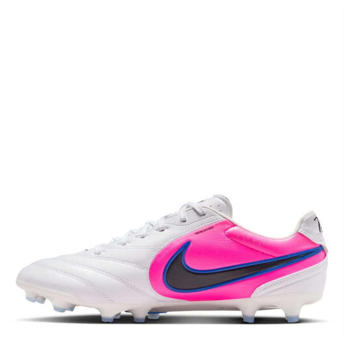 Nike Tiempo Ligera Firm Ground Football Boots – Blue/Wht/Pink - Image 2