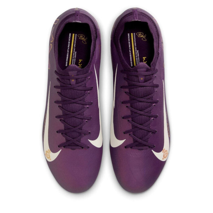 Nike Zoom Mercurial Vapor 16 Firm Ground Football Boots – Purple/Ivory – view 6