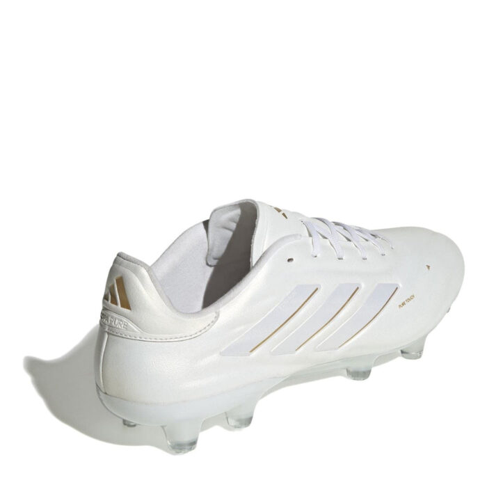 adidas Copa Pure Firm Ground Football Boots – White/Wht/Gold - Image 4