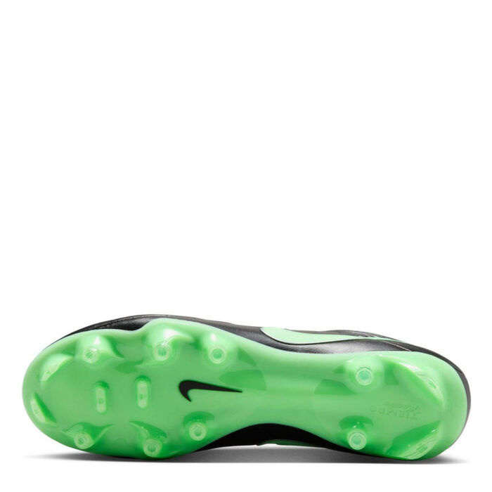 Nike Firm Ground Football Boots – Black/Green – view 3