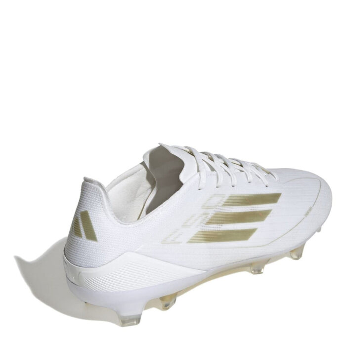 adidas F50 Firm Ground Football Boots – White/Gold/Wht – view 4