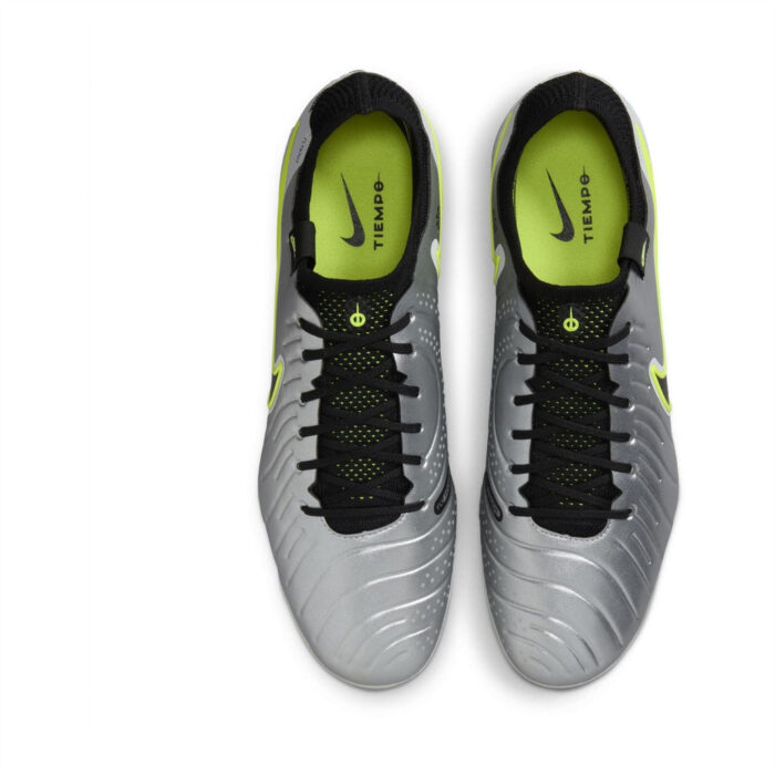 Nike Tiempo Legend 10 Artificial Ground Football Boots – Silver/Volt – view 5