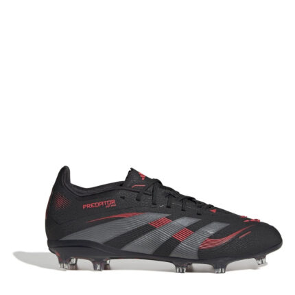 adidas Predator Junior Firm Ground Football Boots – Black/Grey